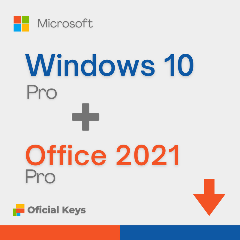 Windows 10 Pro + Office 2021: Licença Original, Vitalícia, com Envio Imediato e Nota Fiscal Inclusa