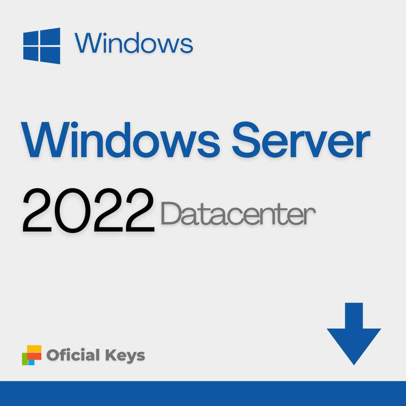 Windows Server 2022 Datacenter:  Licença Original, vitalícia, com Envio Imediato e Nota Fiscal Inclusa