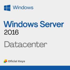 Windows Server 2016 Datacenter:  Licença Original, Vitalícia, com Envio Imediato e Nota Fiscal Inclusa