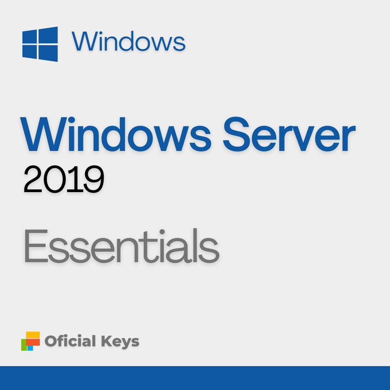 Windows Server 2019 Essentials: Licença Original, vitalícia, com Envio Imediato e Nota Fiscal Inclusa - Oficial Keys