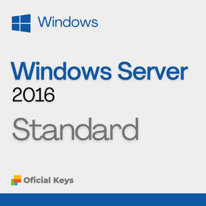 Windows Server 2016 Standard:  Licença Original, Vitalícia, com Envio Imediato e Nota Fiscal Inclusa