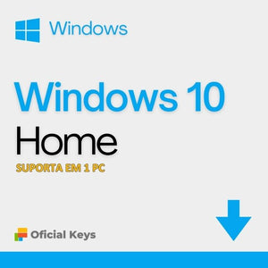 Windows 10 Home:  Licença Original, Vitalícia, com Envio Imediato e Nota Fiscal Inclusa