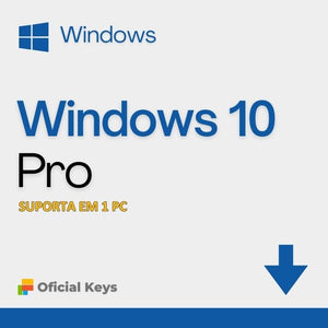 Windows 10 Pro:  Licença Original, Vitalícia, com Envio Imediato e Nota Fiscal Inclusa
