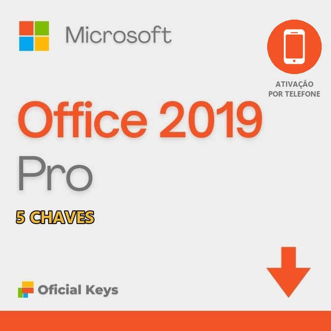 Office 2019 Pro Plus Original – Ativação por Telefone