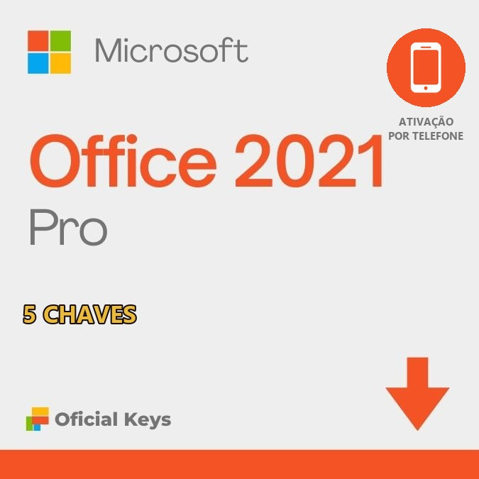 Office 2021 Pro Plus Original – Ativação por Telefone
