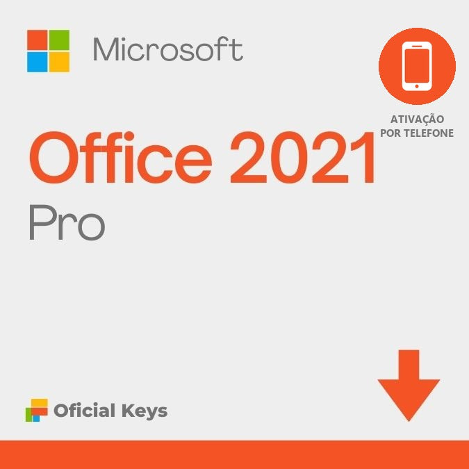 Office 2021 Pro Plus Original – Ativação por Telefone